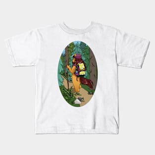 Horse goes camping Kids T-Shirt